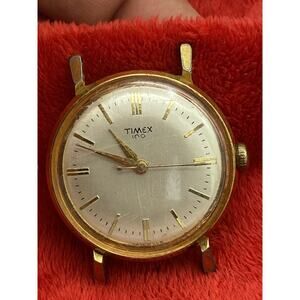 VINTAGE 1960's MEN'S TIMEX 100 WATCH Waterproof Shock Resistant Needs Service